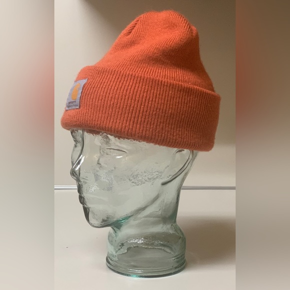 Adult Unisex One Size 100% Acrylic CARHARTT Watch Cap Cuffed Beanie Hat - Picture 5 of 12